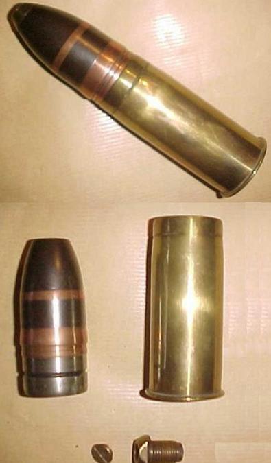 British WW1 Vickers 37mm HE Shell - Click Image to Close